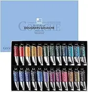 ShinHan Professional Designers Gouache Paint Set B, Multicolor, 15 ml (Pack of 24)