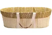 Nestling: Moses Basket Muslin Liner - Sage Dash