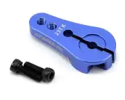 ProTek RC 4mm Aluminum Short Clamping Servo Horn (Blue) (23T-JR/Sanwa/KO)