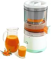 Orange Juicer - Powerful Automatic Lemon Squeezer,Rechargeable Juicer Machine, Portable Juicer with Cleaning Brush for Rongqi