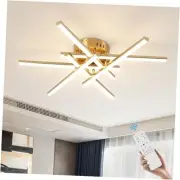 Modern Led Ceiling Light,6-Lights Gold Sputnik Semi Flush Mount Ceiling