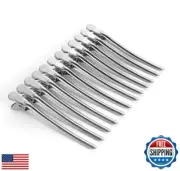 Drayas 12Pcs/set 3.7 Inches Metal Hair Clips for Styling and Sectioning,Divid