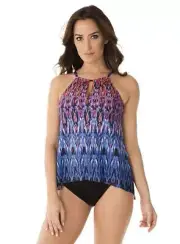 Miraclesuit Women's Swimwear DD-Cup Vesuvio Peephole Soft Cup Tankini Bathing