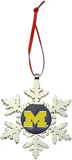 Michigan Wolverines Snowflake Hanging Christmas Ornament