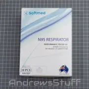 N95 Face Masks Respirator Softmed Australian Made 10 Pack Disposable