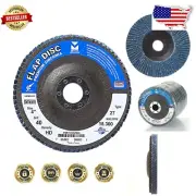 10-Pack High Density Zirconia Flap Discs 4" x 5/8" - Heat Resistant Grinding