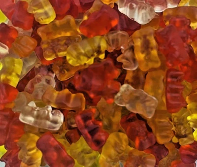 GUMMY BEARS- VARIETY MIX of 4 Fruit Flavors Gummy Bears Candy- 2 POUNDS