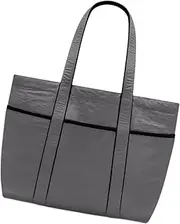 ａ aternee 20 L Capacity Yoga Tote Bag Gym Duffle Travel Waterproof Trendy Versatile Nylon Handbag Women Men for Shopping Daily Commutes, Gray