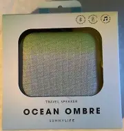 SUNNYLiFE Travel Speaker Ocean Ombré S215PKOO Sealed New