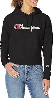 [Champion] Women's Reverse Weave Hoodie, Script Logo