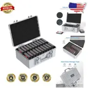 Shockproof 20-Bay 3.5 Inch Hard Drive Case with Double Lock & Foam Protection