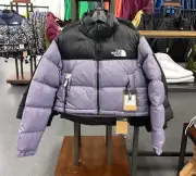 WOMENS The North Face 1996 Retro Short Nuptse jacket -700 Down /LUNAR SLATE
