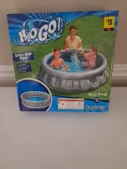 NEW H20 GO BESTWAY KIDS INFLATABLE SPACESHIP SWIMMING POOL GREY