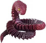 GEUGECY Articulated Animals,Desk Articulated Animal Decor - 2 5 Ft 3D Printed Snake with Flexible Joints for Party Home Decoration Birthday Easter Basket
