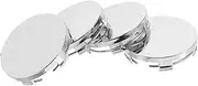4 Pcs Car Modified Hub Cap Universal Wheel Hub Covers Center Wheel Caps Automotive Center Hubcaps Car Accessories Abs Plastic Silver