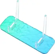 Transparent Storage Display Rack Plate Holders for Displaying Pin Storage Picture Frame Stand Small Display Stand Pin Holder Plate Stand Pin Collection Display Sky-blue Acrylic