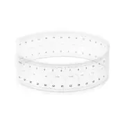 Film Ruler 12 Inch 0.1mm Scale PET with R Angle Flexible Ruler