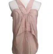 NWT 7 For All Mankind Open Back Top in Peach, Size Small, Retail $128