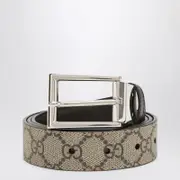[GUCCI] Reversible beige belt 110 EU Brown