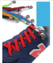 1m No Tie Lazy Shoelaces Elastic Lock Shoe Laces Running Jogging Canvas Sneakers