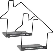 OSALADI 2Pcs Metal Book Holders Creative Desktop Book Stands for Home Office Library Study Room Stylish Minimalist Design