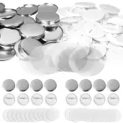 100 Pieces Blank Button Badge Parts for Button Maker Machine, Metal Shells, P...