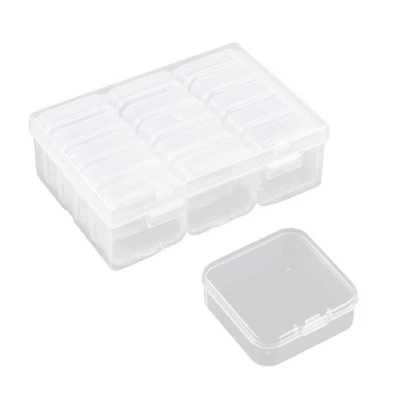 Sewing Machine Bobbin Storage Box Organizers Storage Case Sturdy Clear Plastic