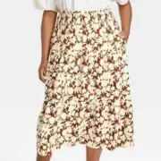 NWT Universal Thread Cottagecore Floral Plus Size 2X Skirt Tiered Cotton Peasant