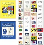 Monolike Wow Sticker Henri Matisse Ver.1 + Ver.2 Set - Mini Size Cute Stickers, Square Stickers