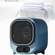 Portable Condenser Tumble Dryer, Small Vented Tumble Dryer, 0.8kg Capacity, for Counter Top or Wall Mounted Use, Compact, Mini Spin Dryer,Blue
