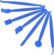 ULTECHNOVO 7pcs Vinyl Edge Trimming Tools Kit for and Window Tint Installation Durable Micro Tools for Professional Finishing and Seamless Application Blue