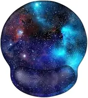 AOKSUNOVA Mouse Pad with Wrist Rest Ergonomic Mouse Pad with Wrist Support Galaxy Wrist Rest for Mouse