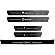 Motor Vehicle Parts Suitable for Renault Fluence Captur Megane Clio Kadjar Talisman Arkana RS car threshold plate protection carbon fiber sticker...