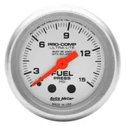 Autometer Ultra Lite Fuel Pressure Gauge Mechanical - 0 - 15 PSI, 2 1/16 Inch, AU4311