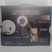 Vivitar Flexible Ring Light and Smart Phone Kit - Vlog Pod cast Essentials- NIB