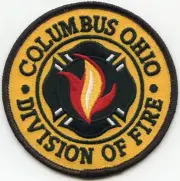 COLUMBUS OHIO Yellow Background FIRE PATCH