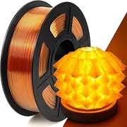 IEMAI PETG 3D Printer Filament, Transparent PETG Orange 1Kg, High Speed Clear PETG 1.75 3D Filament, PETG Filament 1.75mm, Dimensional Accuracy +/-0.02mm