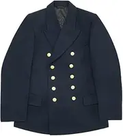 [militaryharbor] WW2 WWII German Kriegsmarine Officer Navy Blue Gabardine Reefer Tunic Jacket
