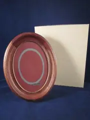 CARR FRAMES Picture Frame 5" x 7" Oval Wood Solid Cherry VINTAGE NEW in BOX