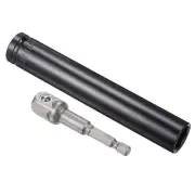 1/2" Drive 18mm Deep 6 Points Impact Socket 6" Length and 1/4" Hex Shank Adapter