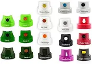 Spray Paint Caps Compatible with Montana Cans | Set Includes 18 Caps