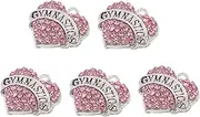 OHPHCALL Gymnastics Sports Accessories Heart Charm Bracelet Pendant Necklace DIY Accessories Bracelet Charms