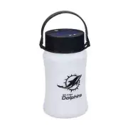 NFL Team Sports Miami Dolphins Solar-Powered Evergreen Silicone Solar Lantern