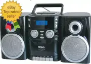 Portable CD Player Boombox with AM/FM Stereo Radio Cassette Player/Recorder