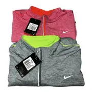 XLT Tall 2 NIKE Dri Fit Womens Running Athletic L/S Shirts Tops 481320 1/4 Zip