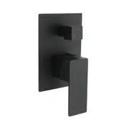 Bathroom Square Shower Mixer Diverter Tap Square Black For Spout Shower Head Set
