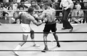 Mitch Green Lands A Kidney Punch Against Mike Tyson Old Boxing Photo