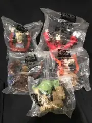 Star Wars Cup Toppers Yoda, Jar Jar Binks, Queen Amidala, Nute Gunray, Mace Wind