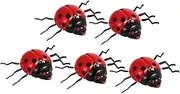 5pcs Funny Beetle Pull String Toy Plastic Children's Clockwork Toy Engaging Plaything Random