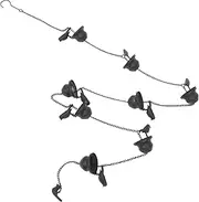 Vintage Bird Rain Chain Garden Chime Bell Metal Umbrella Rainwater Chimes Outdoor Decor Rustic Gutter Dr